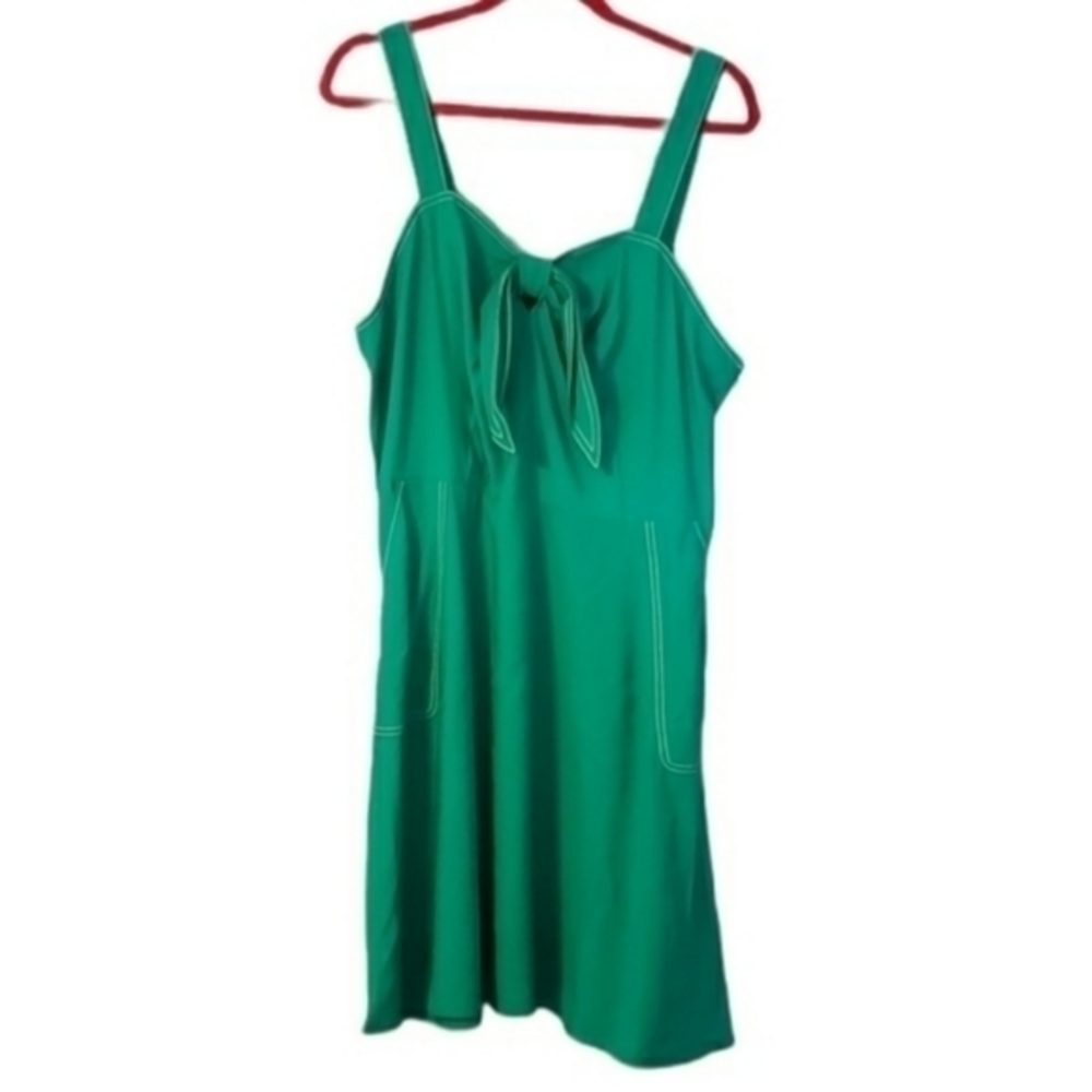 a new day Target Nautical Strap Pockets Green Rayon Dress Plus Size XXL NWT